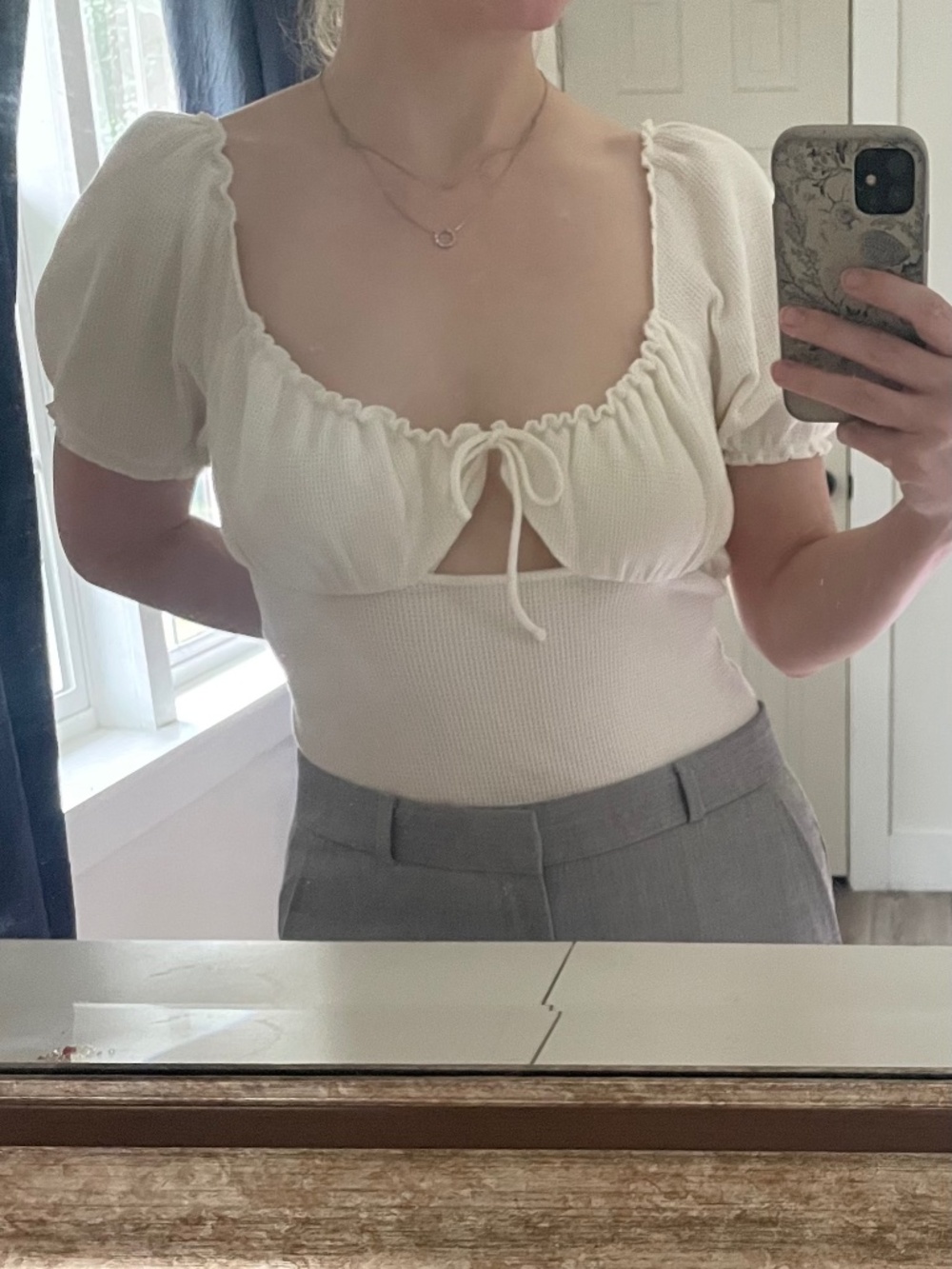 Topshop Milkmaid Bodysuit